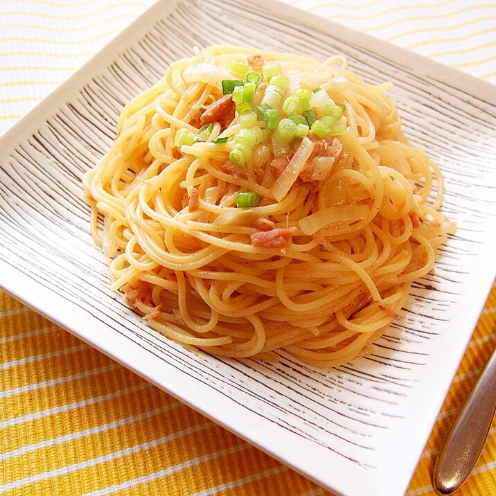 ツナとにんにくの簡単和風パスタ